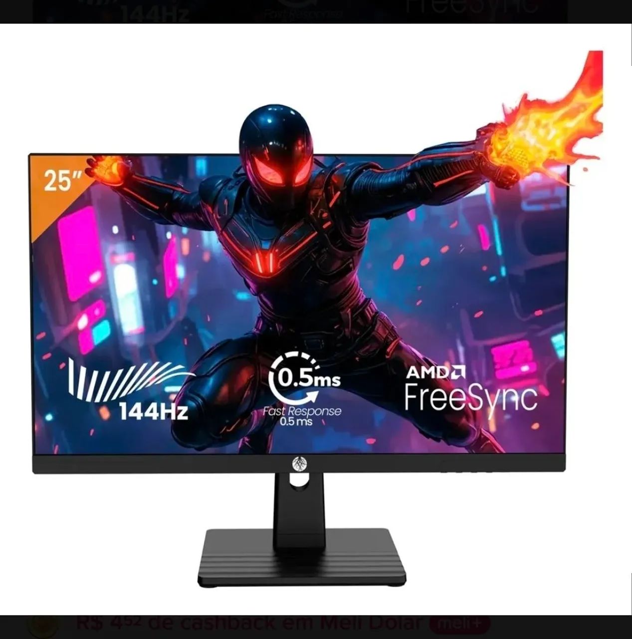 MONITOR GAMER 25" IPS 144HZ ( NOVO) - Foto 3