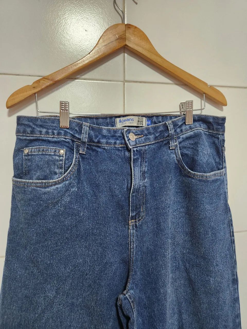Calca jeans wide leg 44 - Foto 2