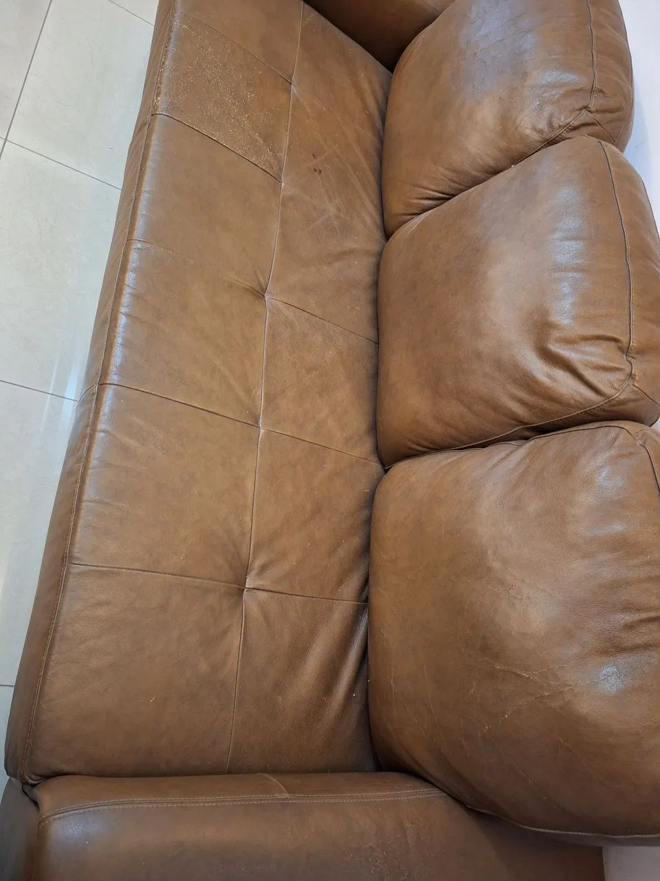 Conjunto sofá em couro  - Foto 3