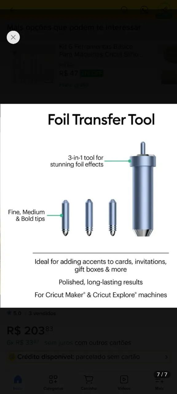 Cricut - Foil Transfer Kit - Foto 4