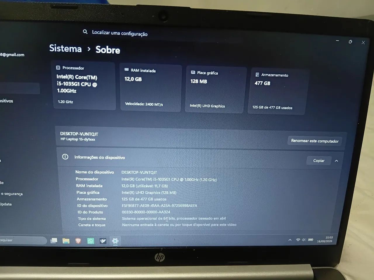 Notebook i5 12 gb de ram - Foto 2