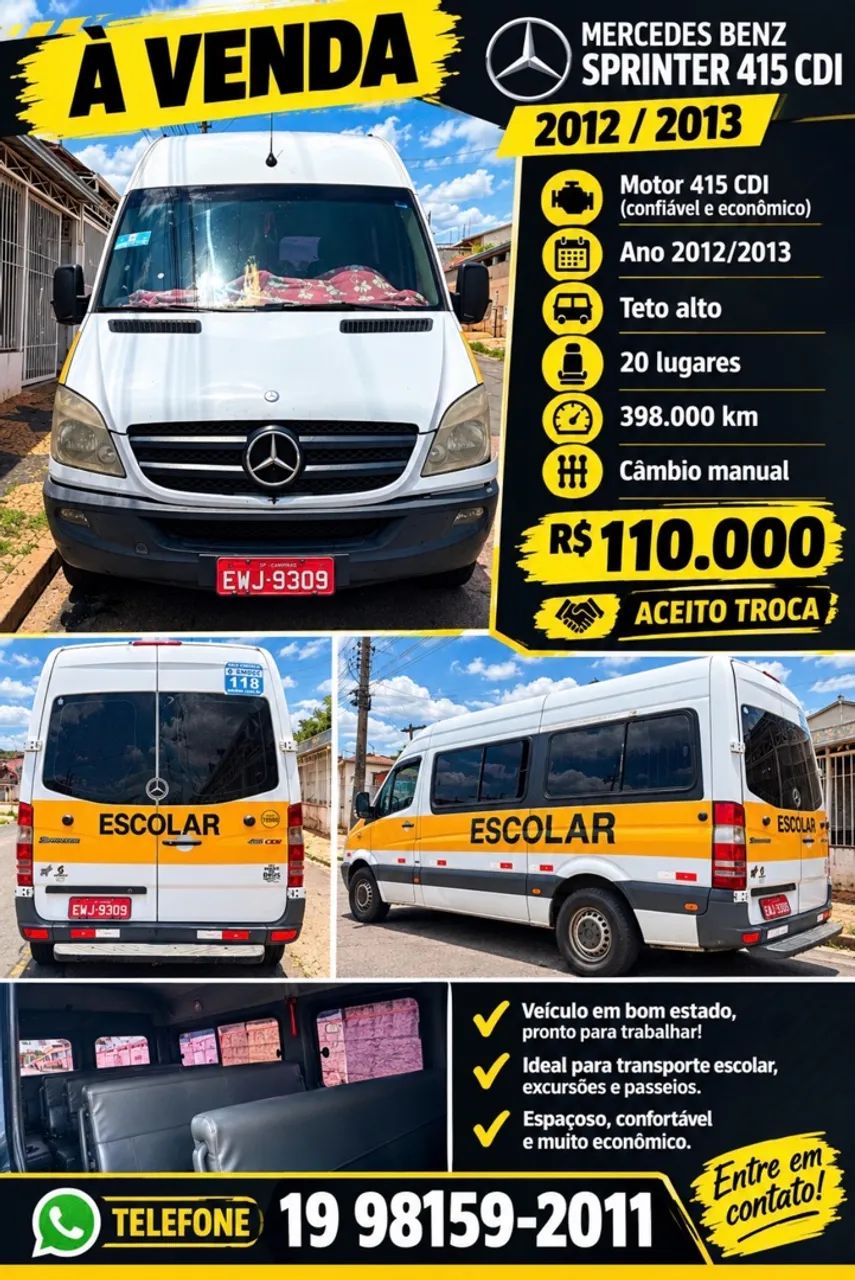 Mercedes-Benz Sprinter 415 Van Standard T.a. 2.2 Dies. 2012
