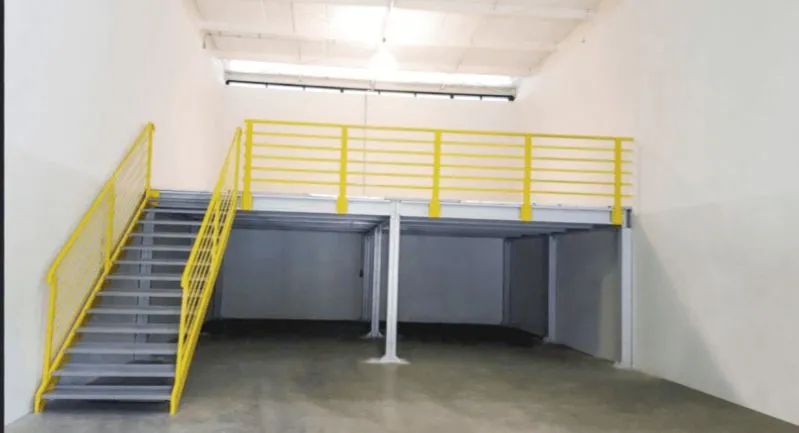 Mezanino industrial e arquitetura moderna 