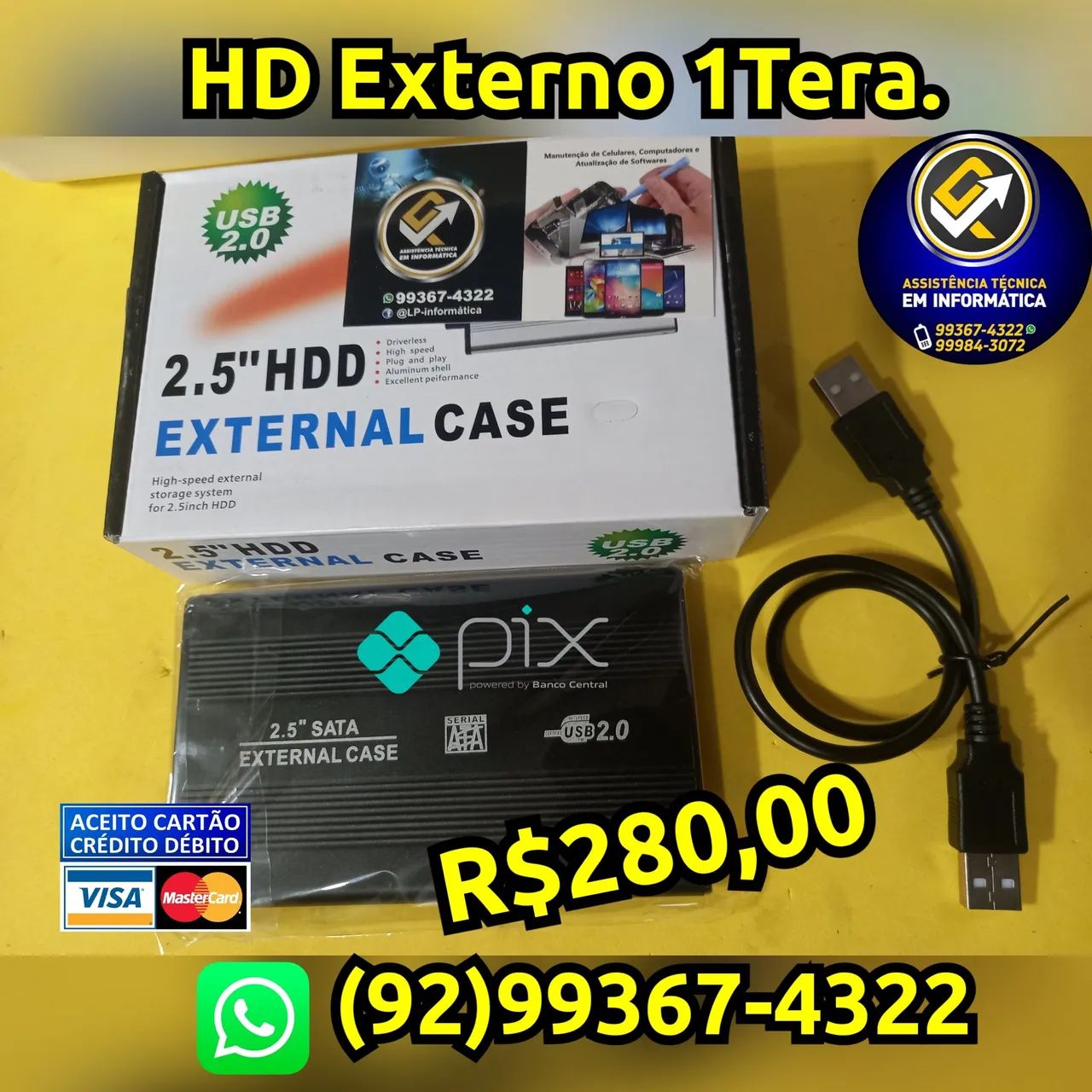 HD Externo de 1tera e 500GB pra guardar seus arquivos  - Foto 2