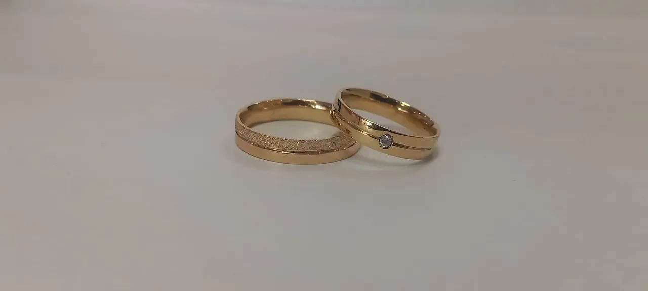 Alianças em ouro 18k ( leia )  - Foto 4