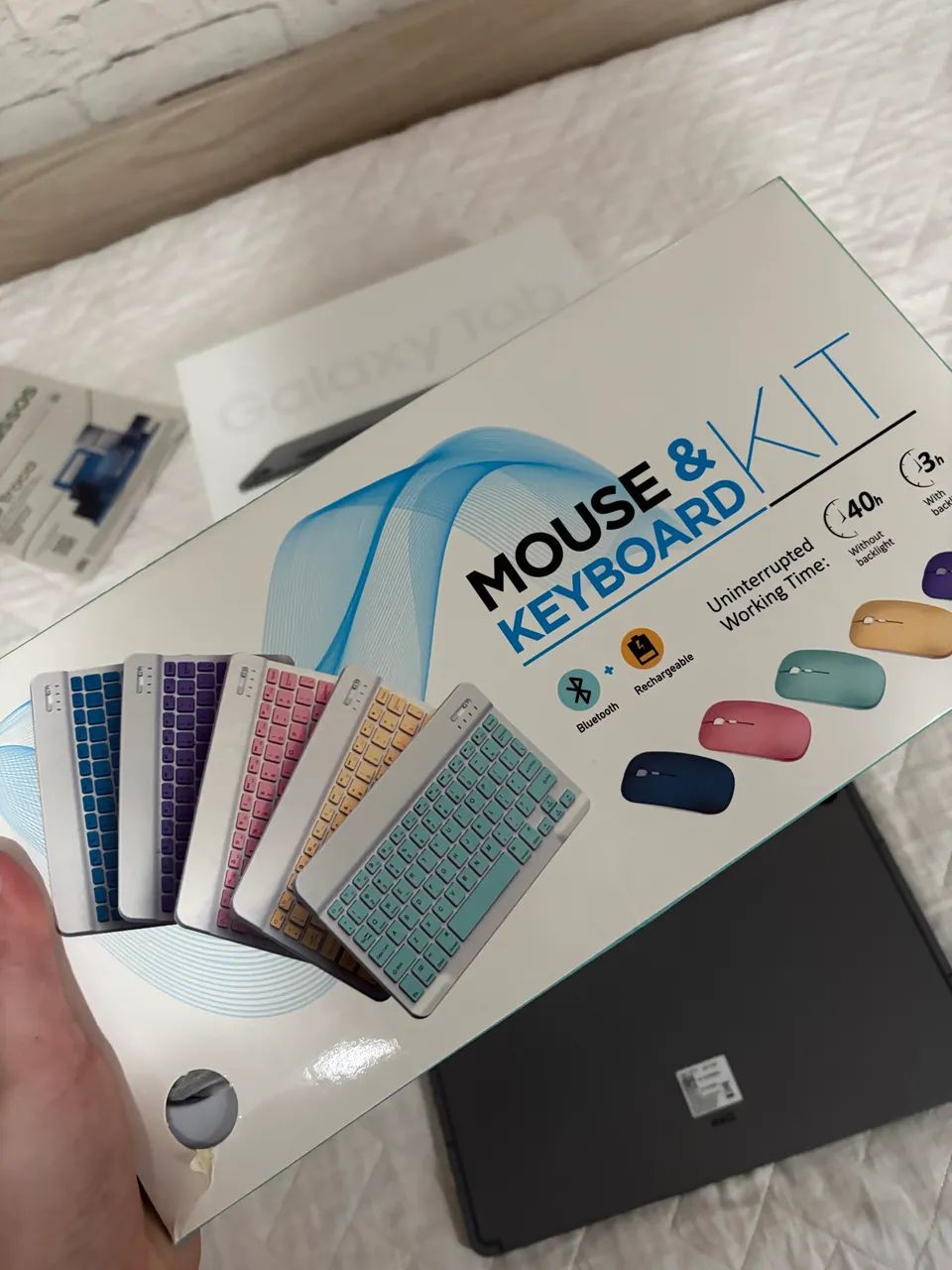 Samsung Galaxy Tab S9 FE - Completo + Kit Teclado e Mouse Bluetooth - Foto 5