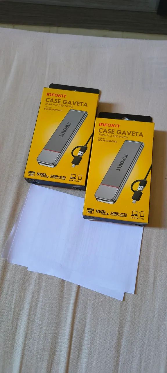 Case para SSD tipo NVMe - M2.