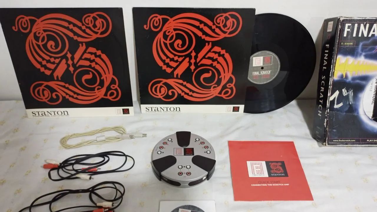 Final Scratch Stanton 1.0 - Digital Vinyl System (DVS) + Discos - Novo Tudo Funcionando  - Foto 4