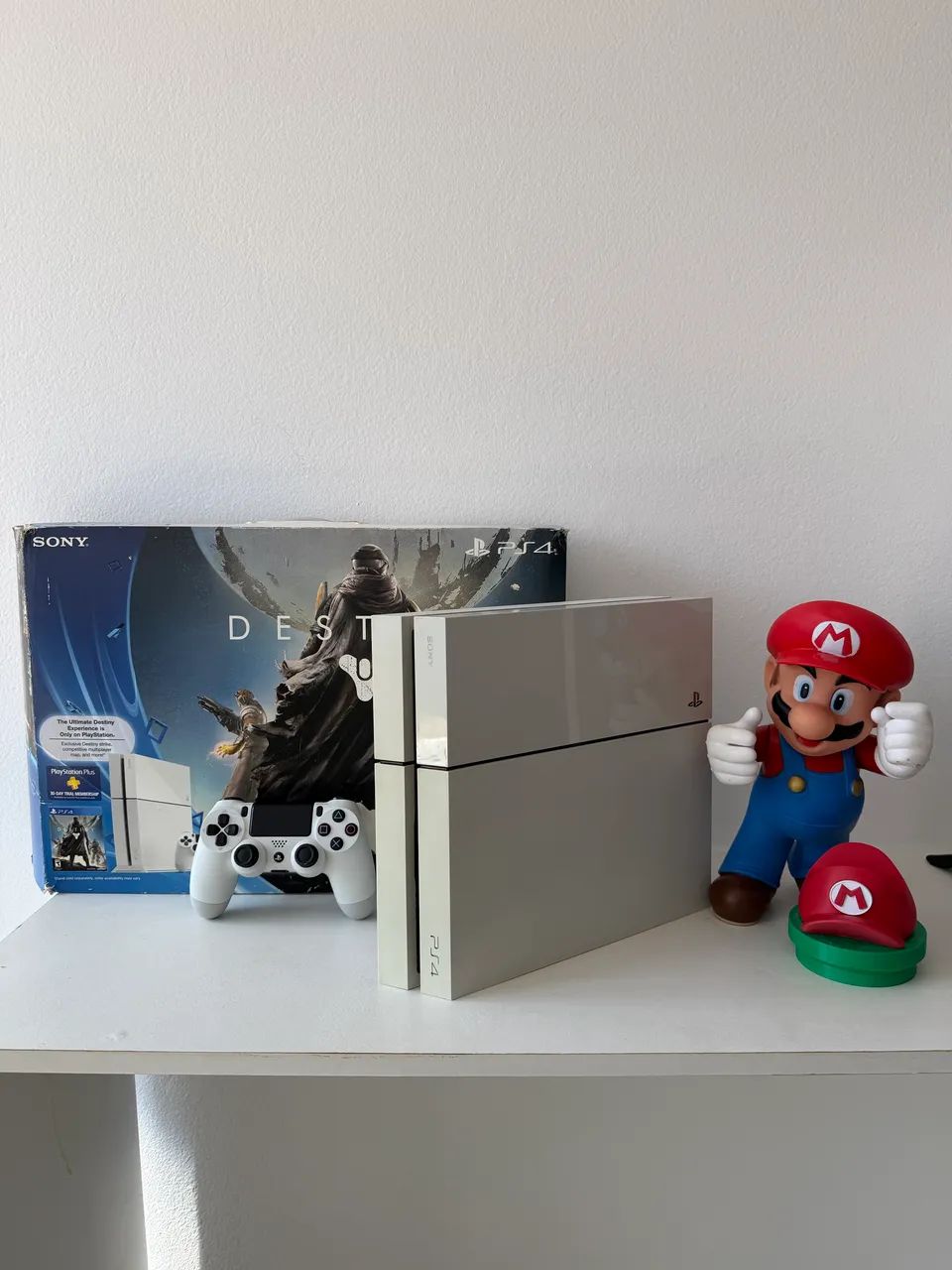 Ps4 fat branco 500gb  OLX pay 