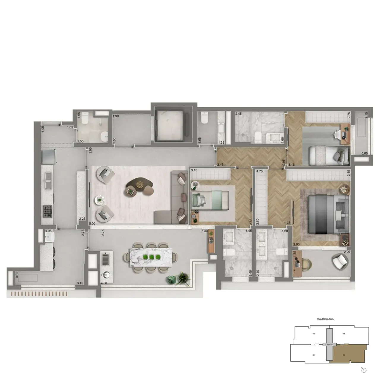 PLANTA 139m²