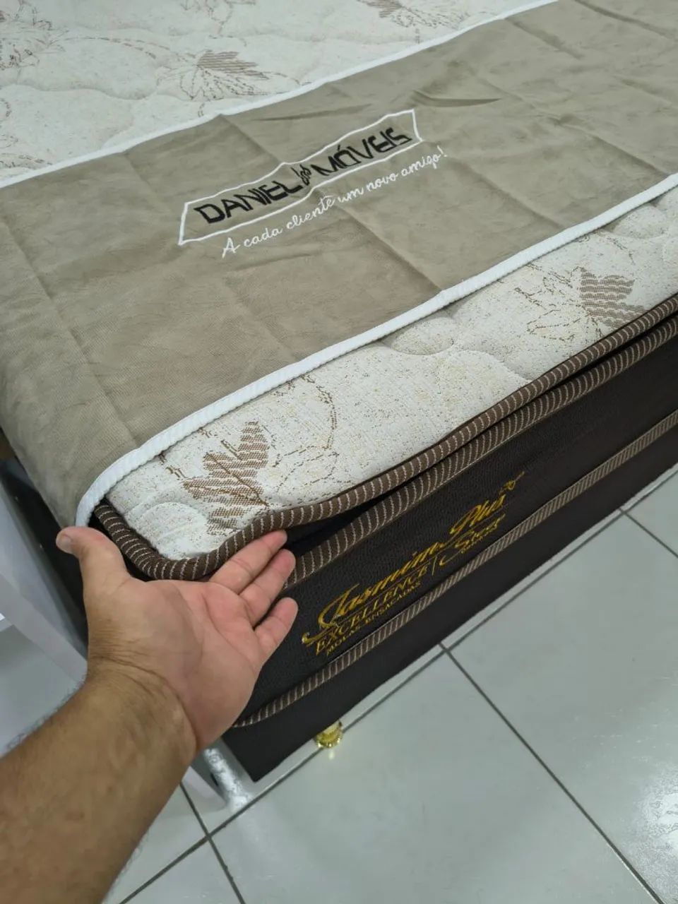 Cama casal com pillow _ Molas ensacadas  - Foto 5