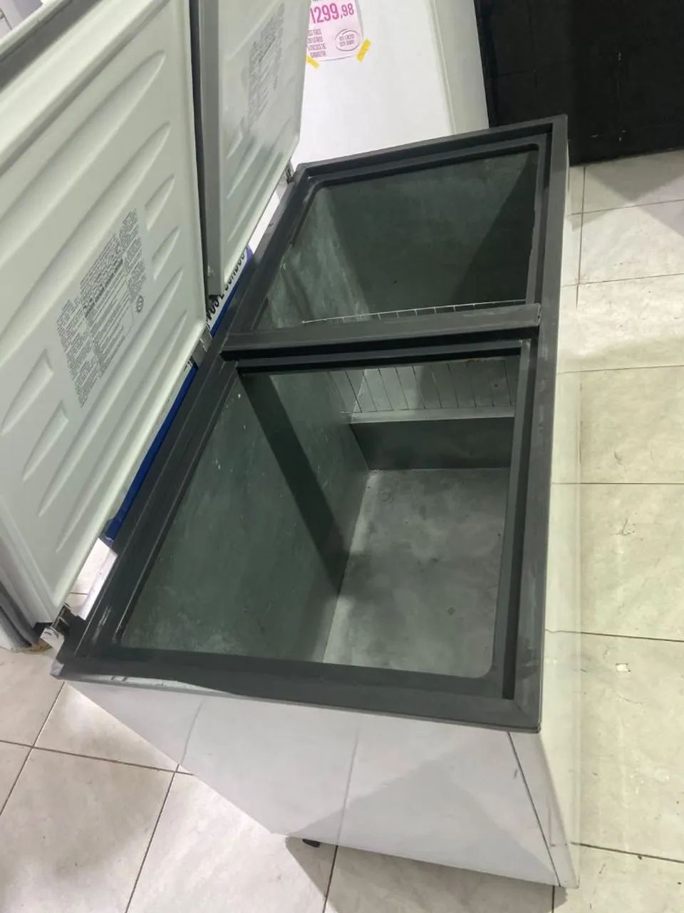 FREZER HORIZONTAL ESMALTEC 2 PONTAL500 LITROS   - Foto 4