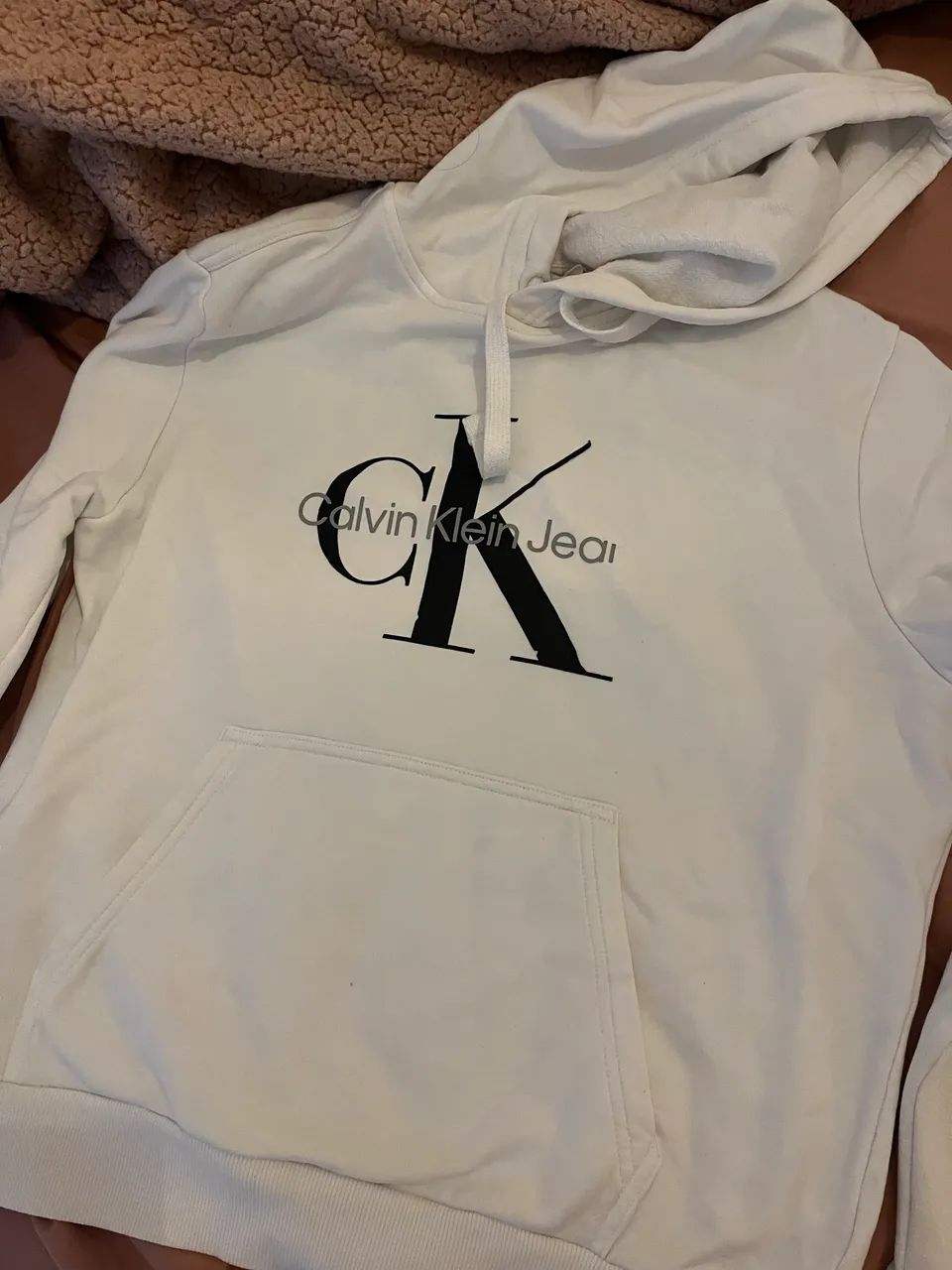 moletom calvin klein jeans branco p - Foto 2