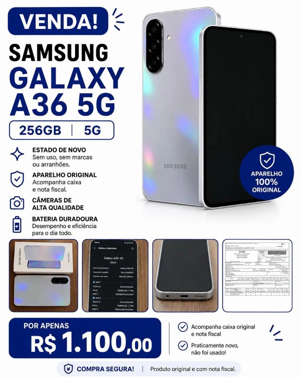 Celular Samsung Galaxy A36 256gb - Foto 5