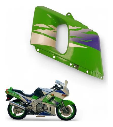 Carenagem Lateral Esquerda Kawasaki Zx 600 1995 Preto - Peças para