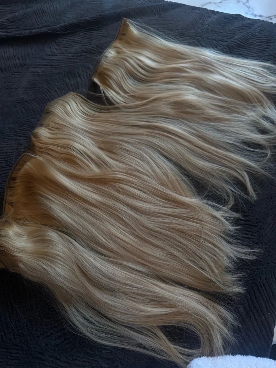 Cabelo loiro 100% humano 
