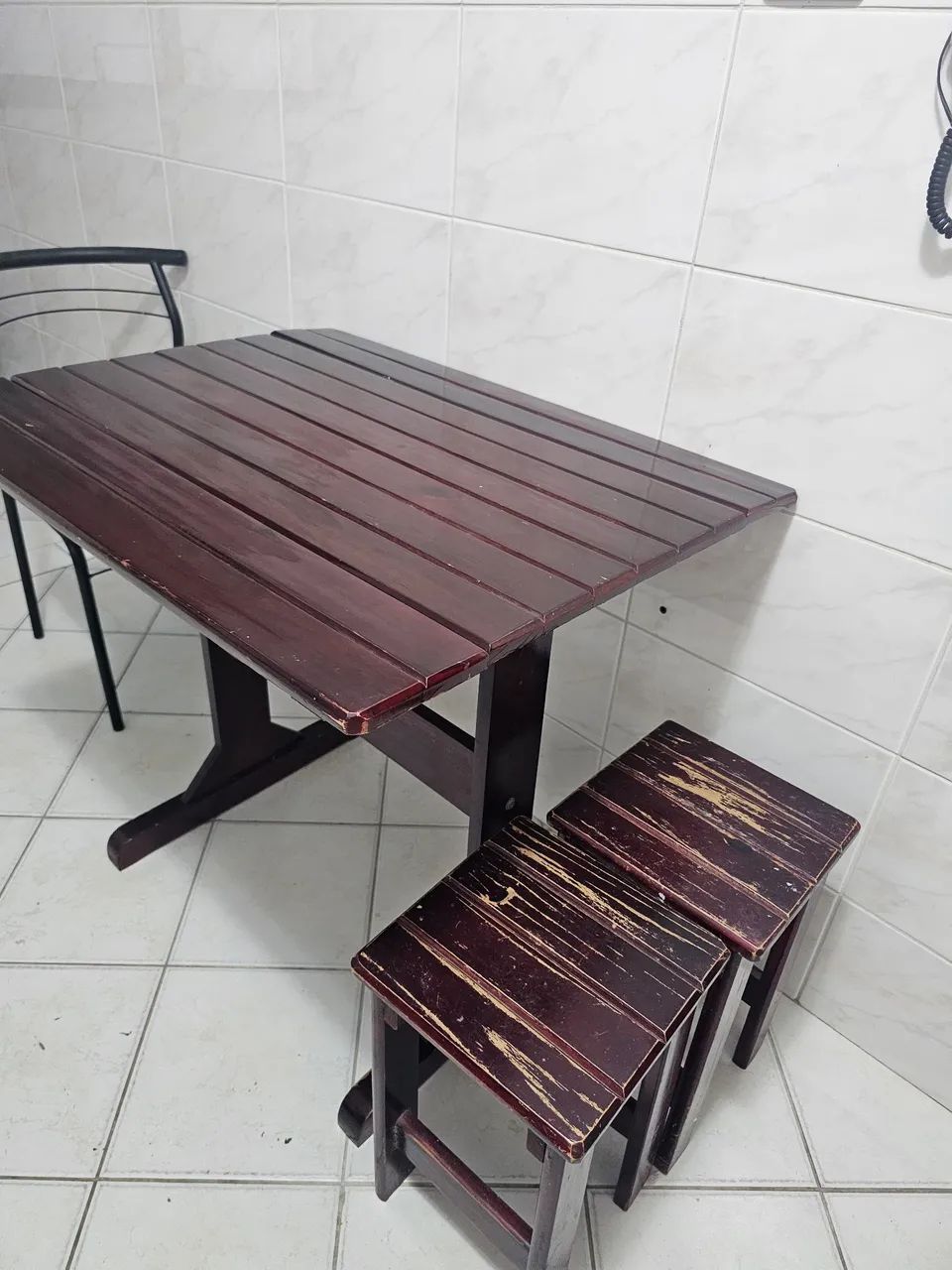 Mesa de madeira dobravel - Foto 5