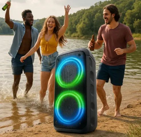 Caixa Som Grave Amplificado Bluetooth Led Rgb P2 Usb - Foto 3