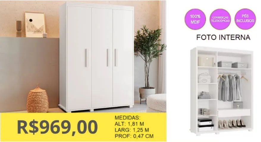 MULTIUSO 100% MDF A PRONTA-ENTREGA  - Foto 4