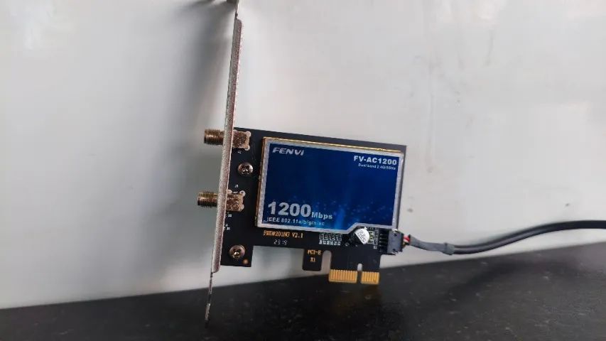 Placa de Rede Wi-Fi e Bluetooth Fenvi FV-AC1200 PCI-E
