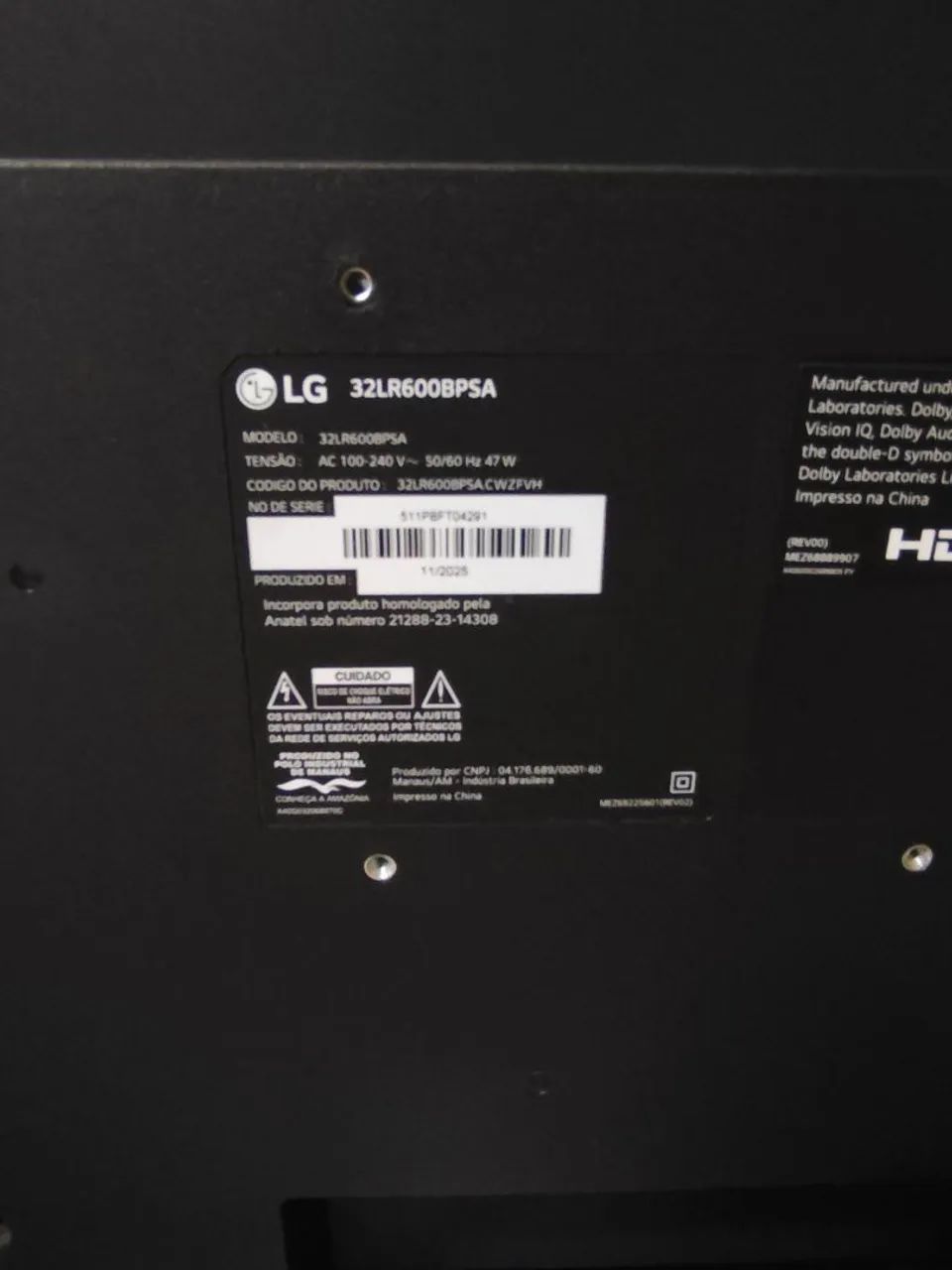 Tv 32" LG zerada - Foto 3