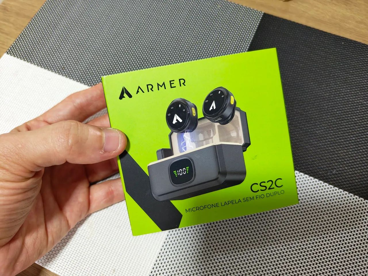 Microfone sem Fio Duplo Armer CS2C 
