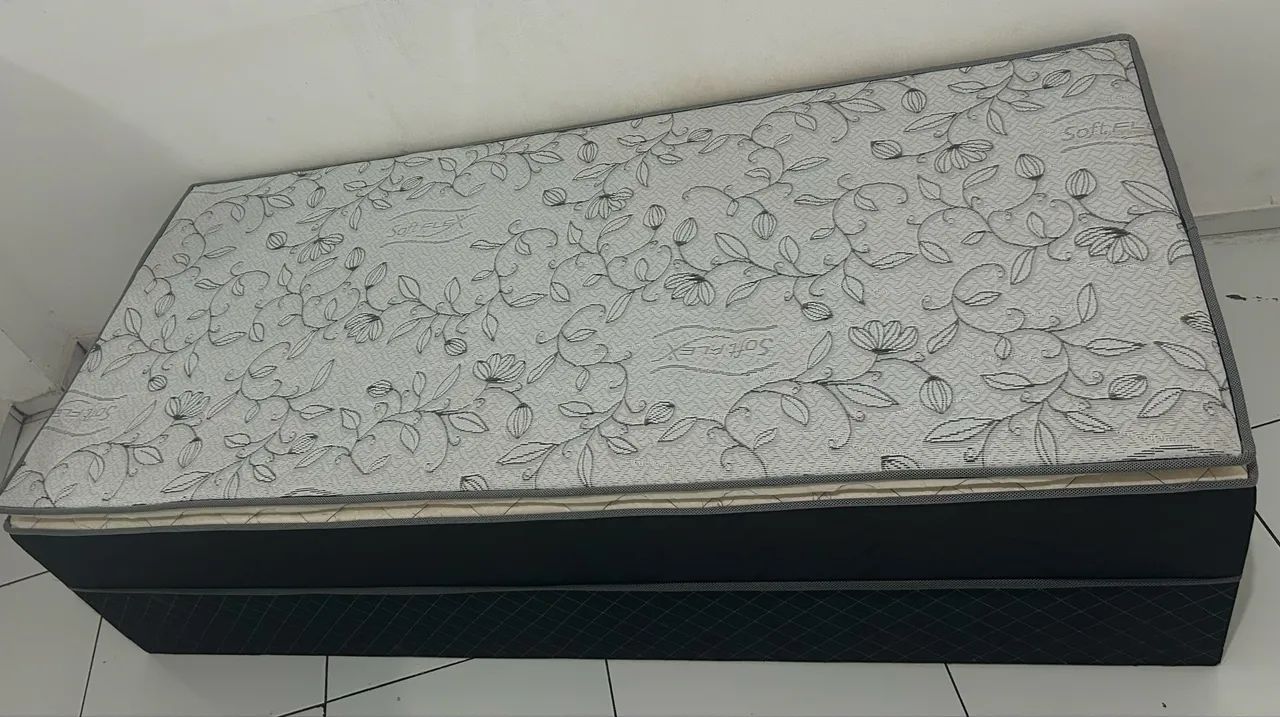 Cama Box Conjugado Solteiro Softflex - Estado de Nova / Pouco Uso - Foto 2