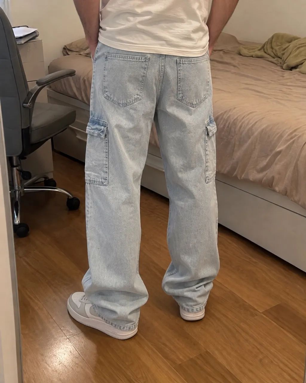Calça jeans baggy 38 - Foto 3