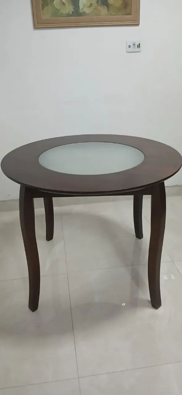 Mesa redonda madeira 