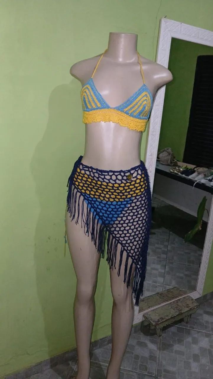 Conjunto de crochê  - Foto 4