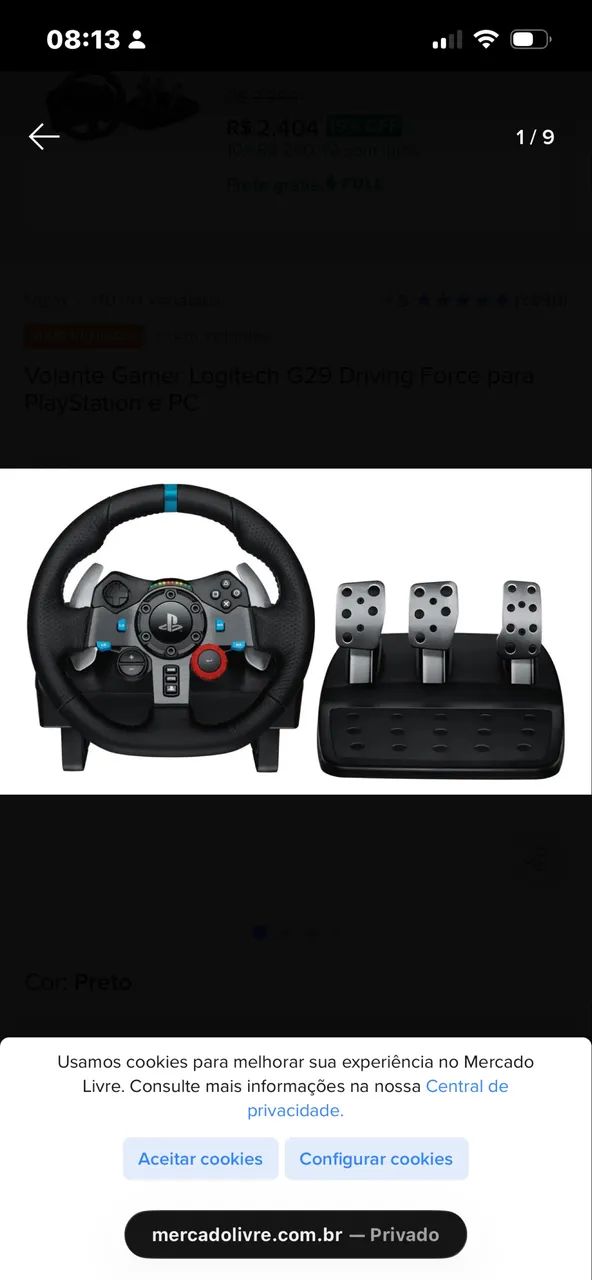 Volante logitech zerado 