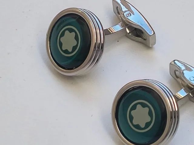 Abotoadura Montblanc Steel Verde - Foto 4