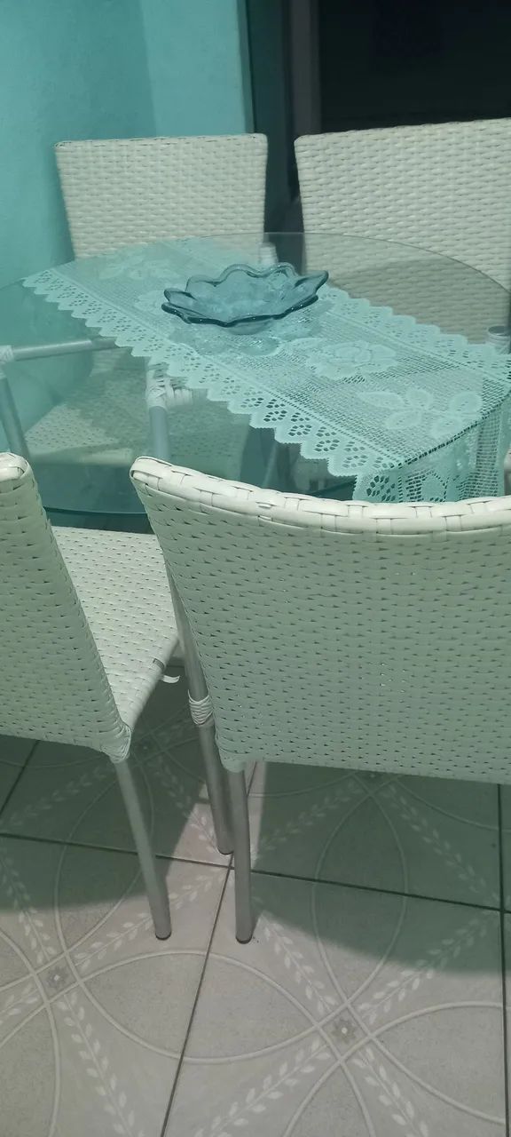 mesa tampo de vidro  - Foto 3
