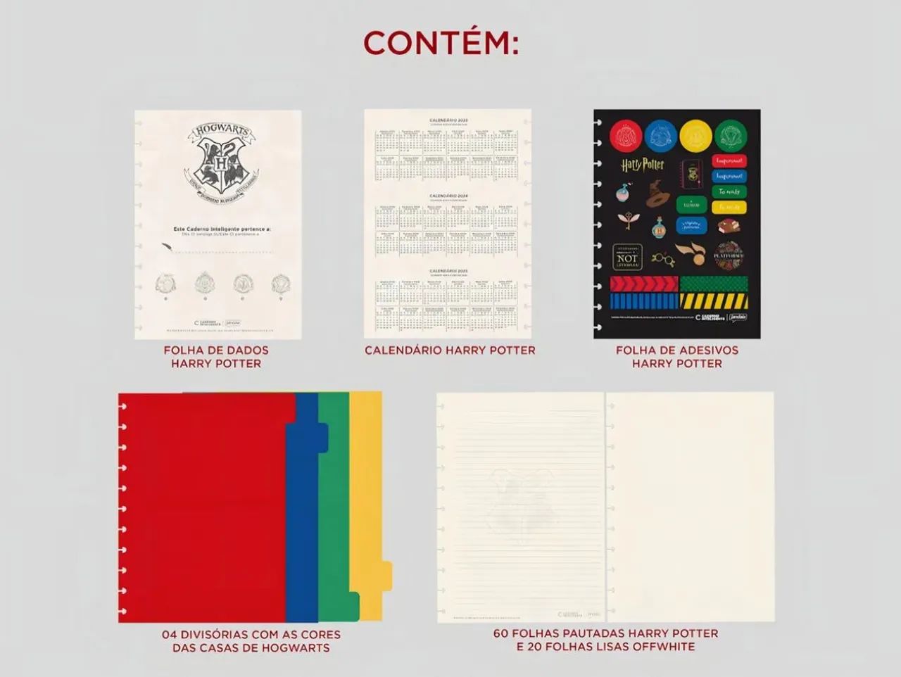 Caderno Inteligente Harry Potter Grande Medio e A5 - Foto 6