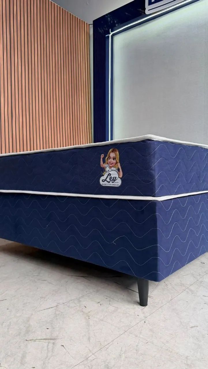 Cama ouro queen blue _ Brinde travesseiros! - Foto 2