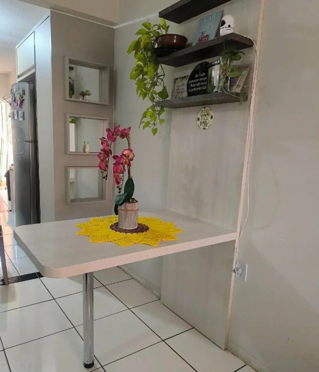 Mesa Com painel de parede 100% MDF - Foto 2