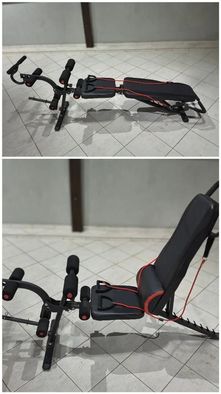 Banco de ginástica exercícios musculação multifuncional  - Foto 4