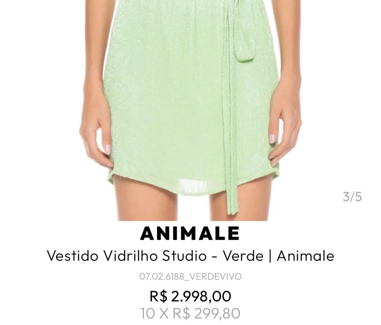 Vestido canutilho 36 Animale  - Foto 5