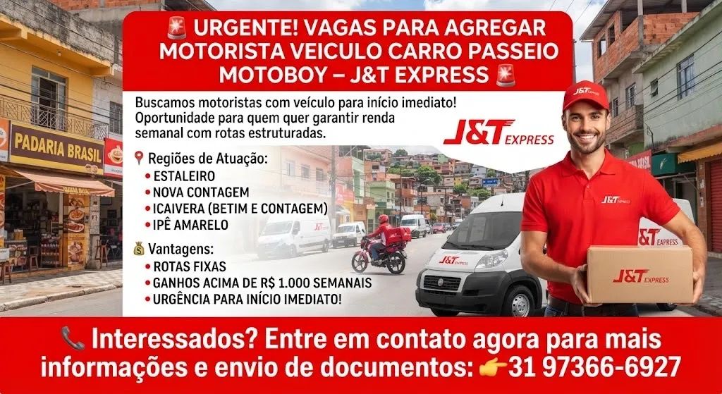 J&T EXPRESS AGREGANDO COM URGÊNCIA 