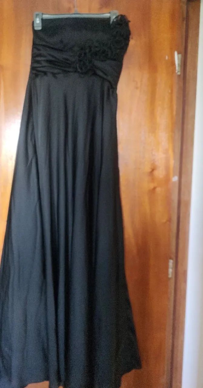Vestido de festa longo - Preto  - Foto 2