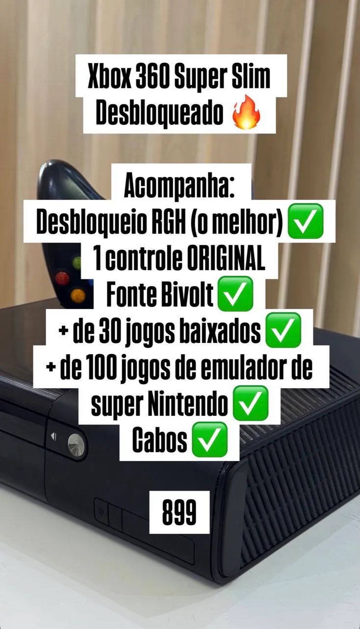 Xbox 360 Super Slim Desbloqueado  - Foto 2