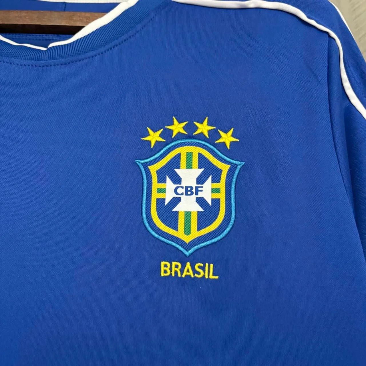 Camiseta Brasil Uniforme II 1998 Retro - Copa do Mundo  - Foto 3