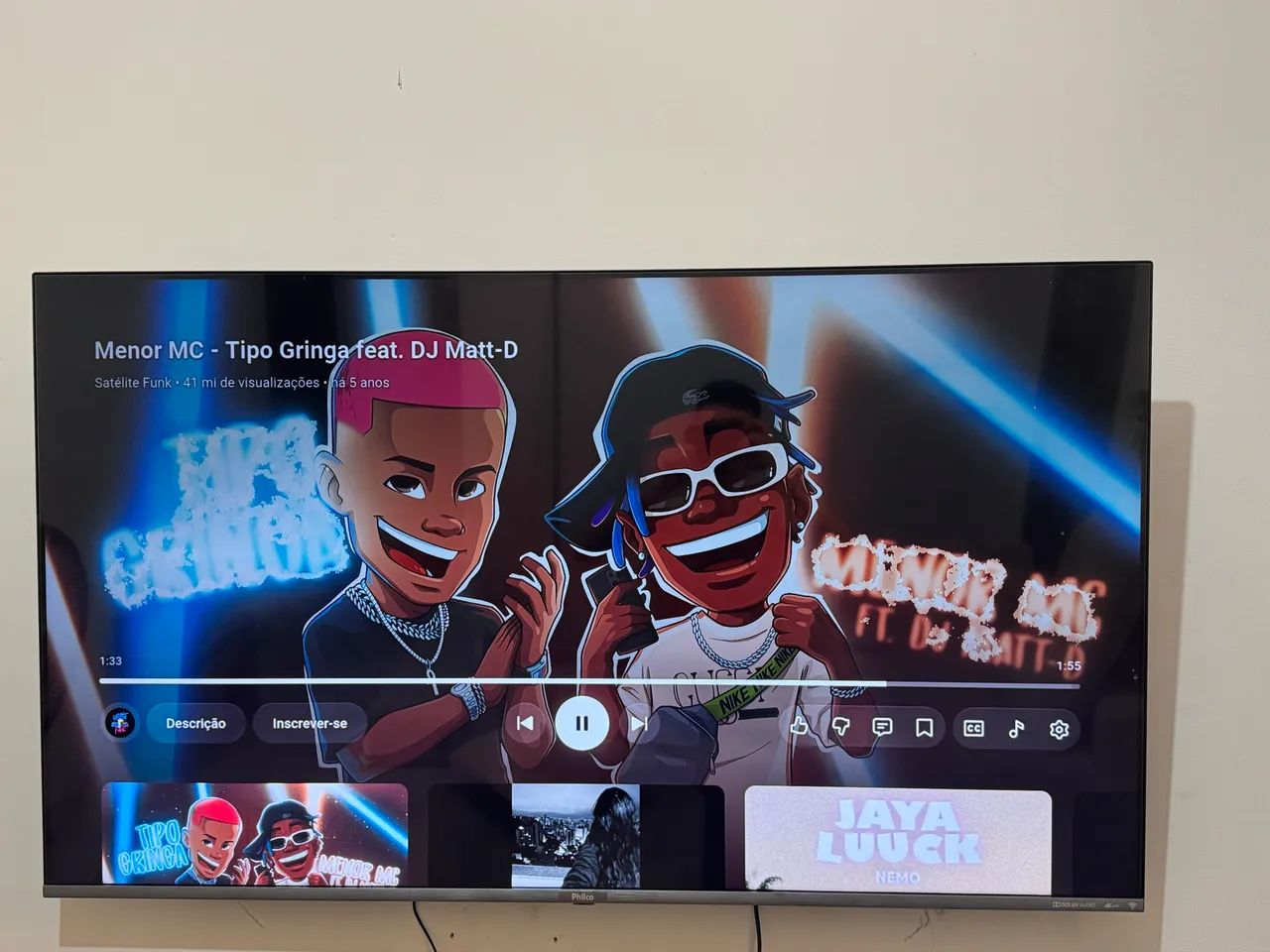 TV SMART 55" PHILCO 4k DOUBLÉ ÁUDIO  - Foto 3