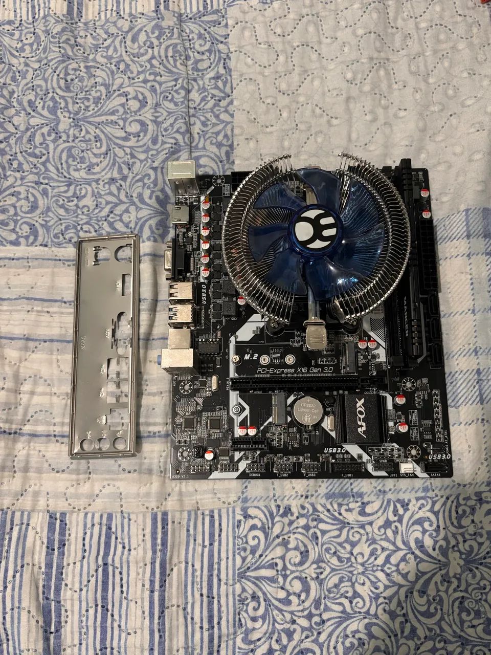 Placa-mãe AFOX + 8GB RAM - Semi-nova