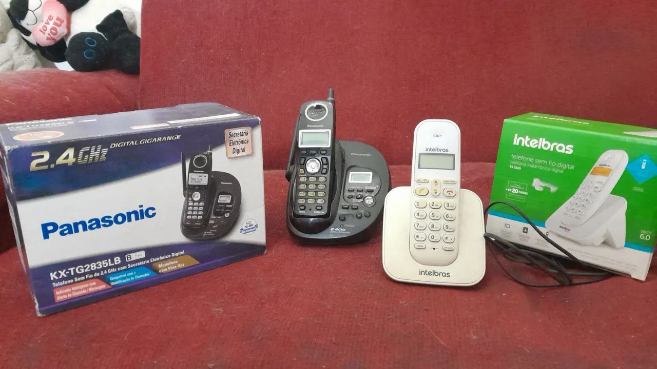 Dois aparelhos de telefone sem fio - Funcionando perfeitamente e na caixa  - Foto 3