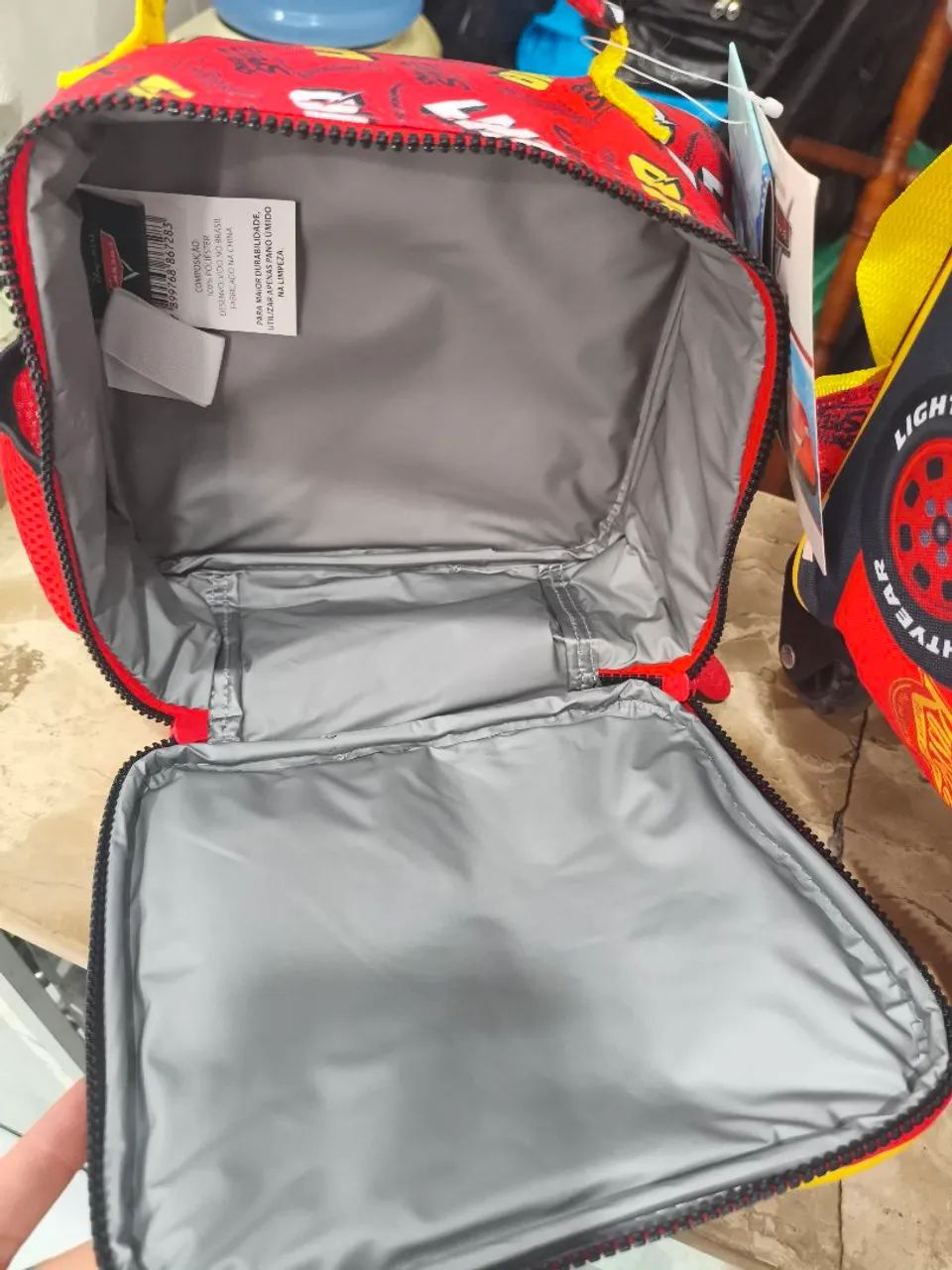 Mochila de Carrinho Infantil McQueen - Foto 3