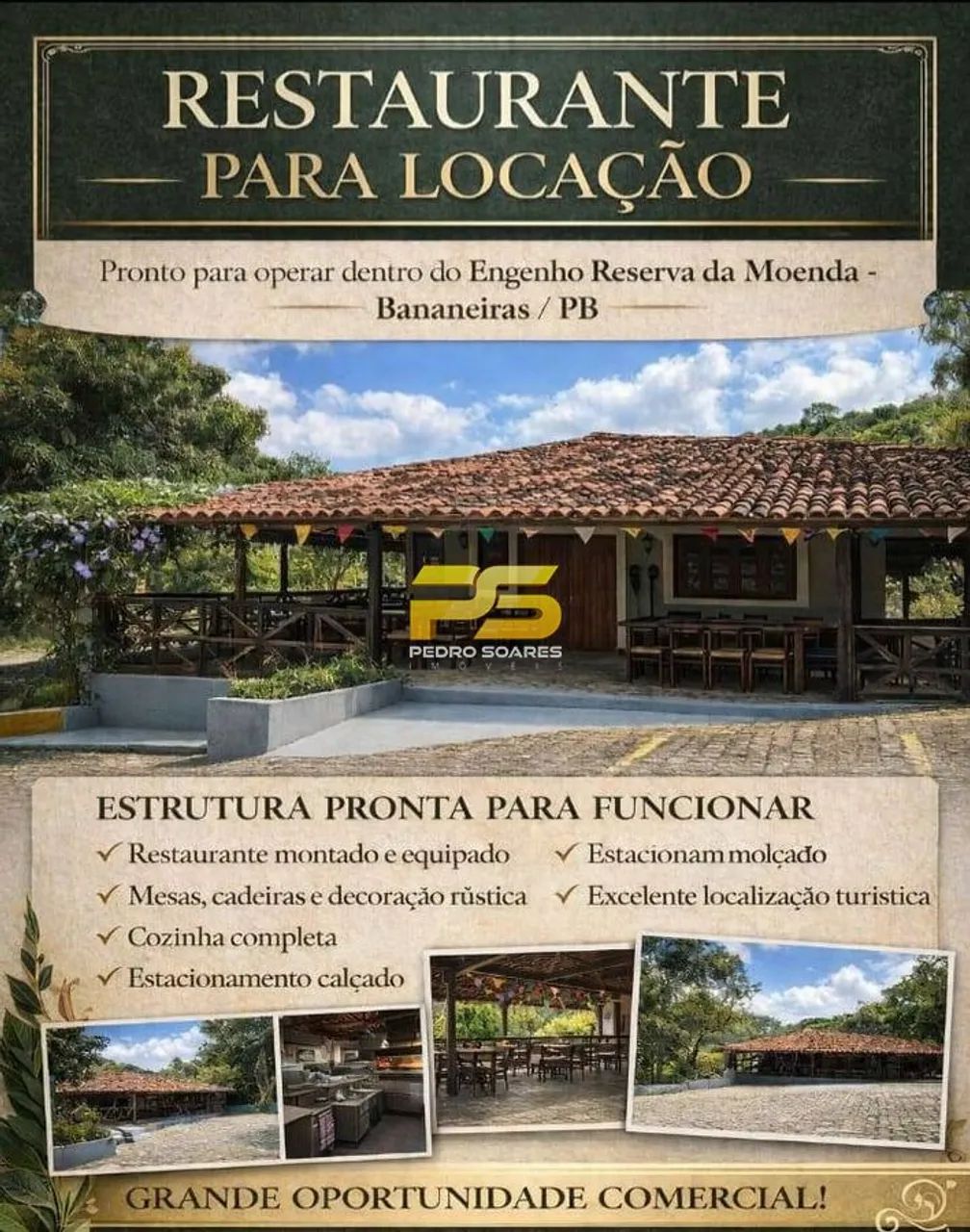 RESTAURANTE PARA LOCAÇÃO COM 500m² EM BANANEIRAS - Foto 2