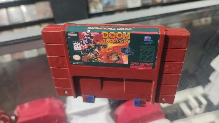 SUPER NINTENDO PHAT L3 COM 2 FITAS 2 CONTROLES E CABOS - Foto 6