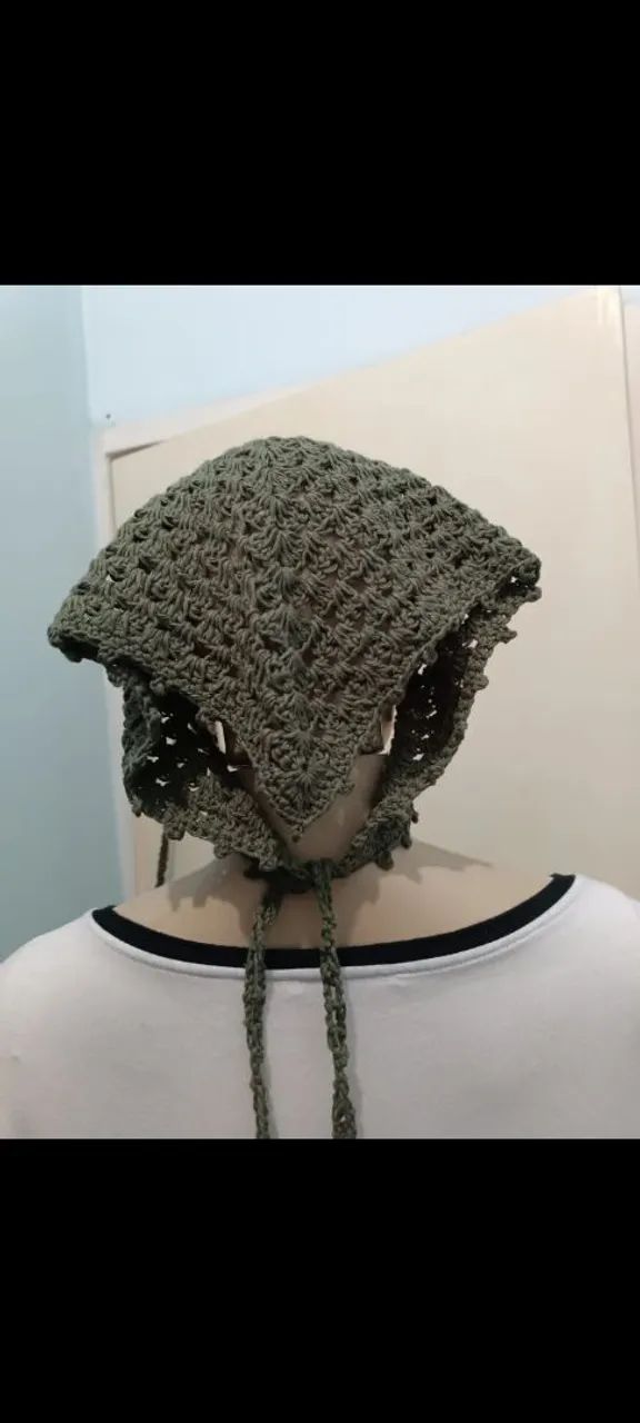 Bandana de crochê 