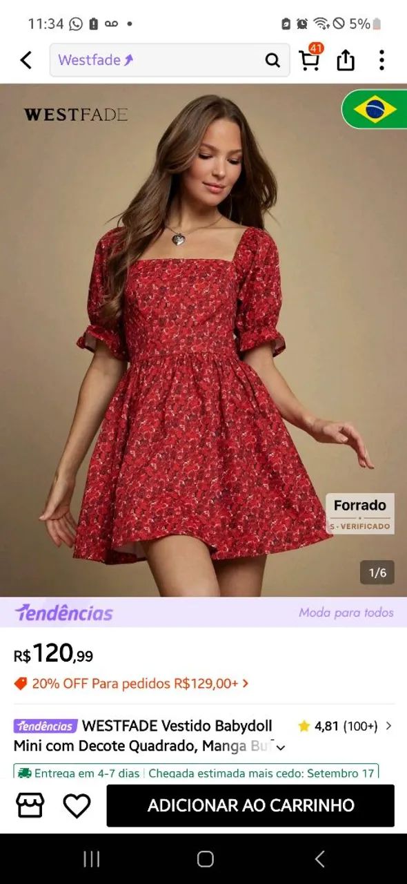 Vestido da Shein
